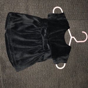 Carters 3 month black velvet top.